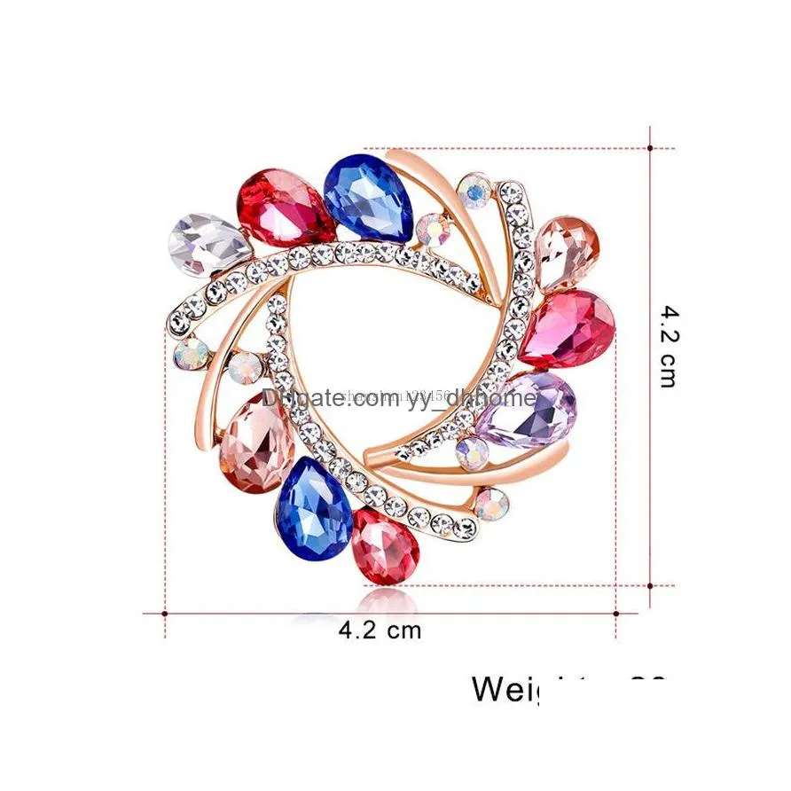 love crystal rhinestones brooches pins suits scarf buckle women dress business suit brooches fashion accessories gift