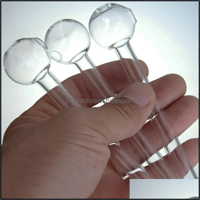 4 inch wholesale price clear glass oil burner pipes glass oil nail tubes smoking water pipes 6027 q2