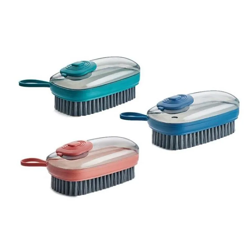 automatic filling device cleaning brush multifunctional plastic soft washing shoes clothes brushes household cleanings brush sup 83 j2