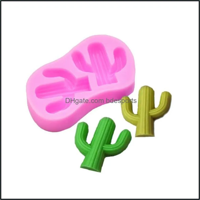 bakeware cooking silicone cactus shape mold cake decorating tools kitchen pastry baking chocolate soap mold silicone 3d form 28 p2