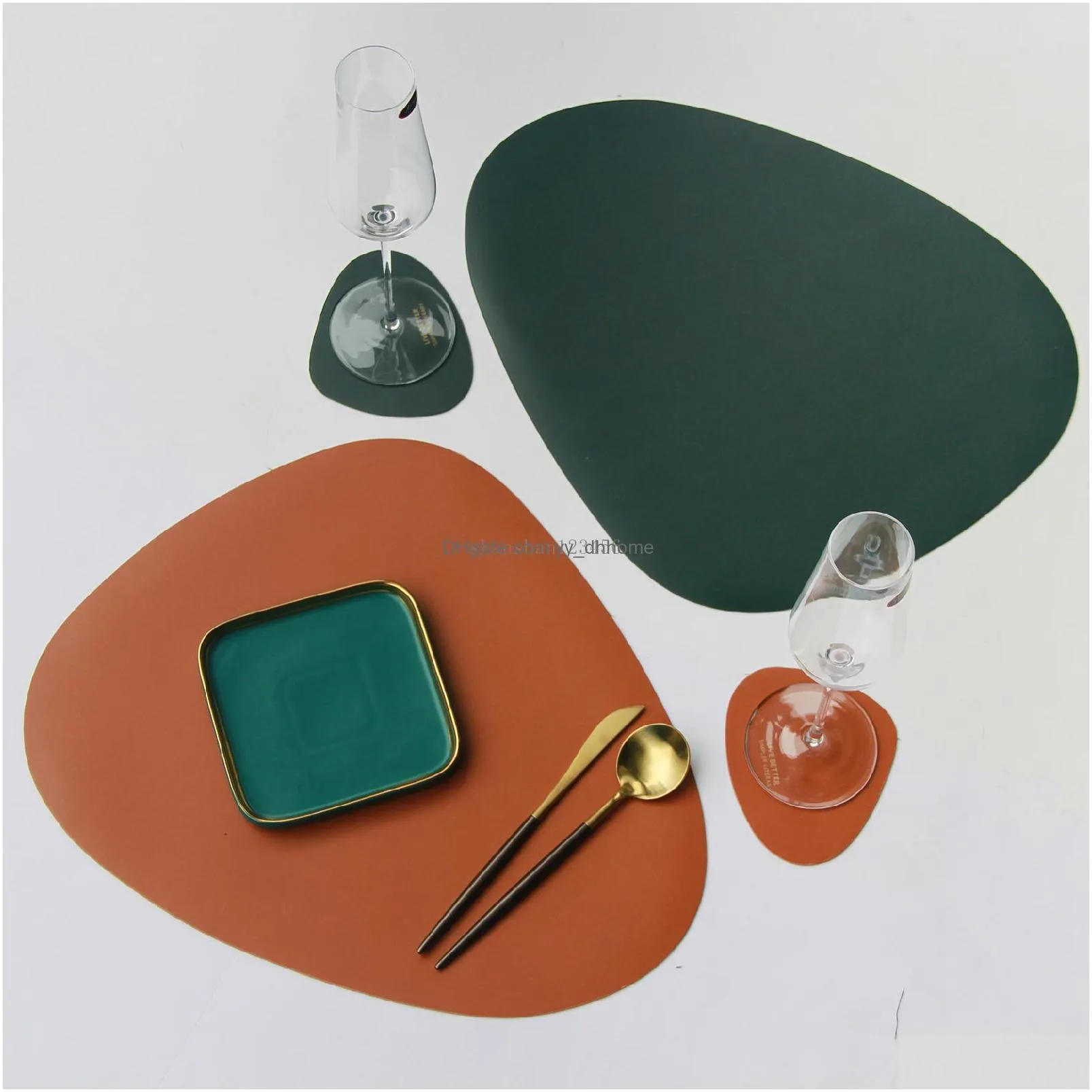 waterproof placemats home dining table coaster set nonslip washable table mats home dining table mats