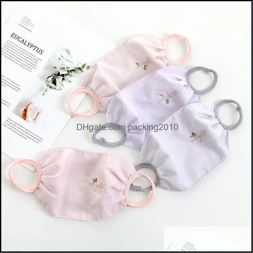 folded dust proof protective respirator floral embroidery anti saliva splashing face masks windproof mouth mask reusable 2 69ry e1