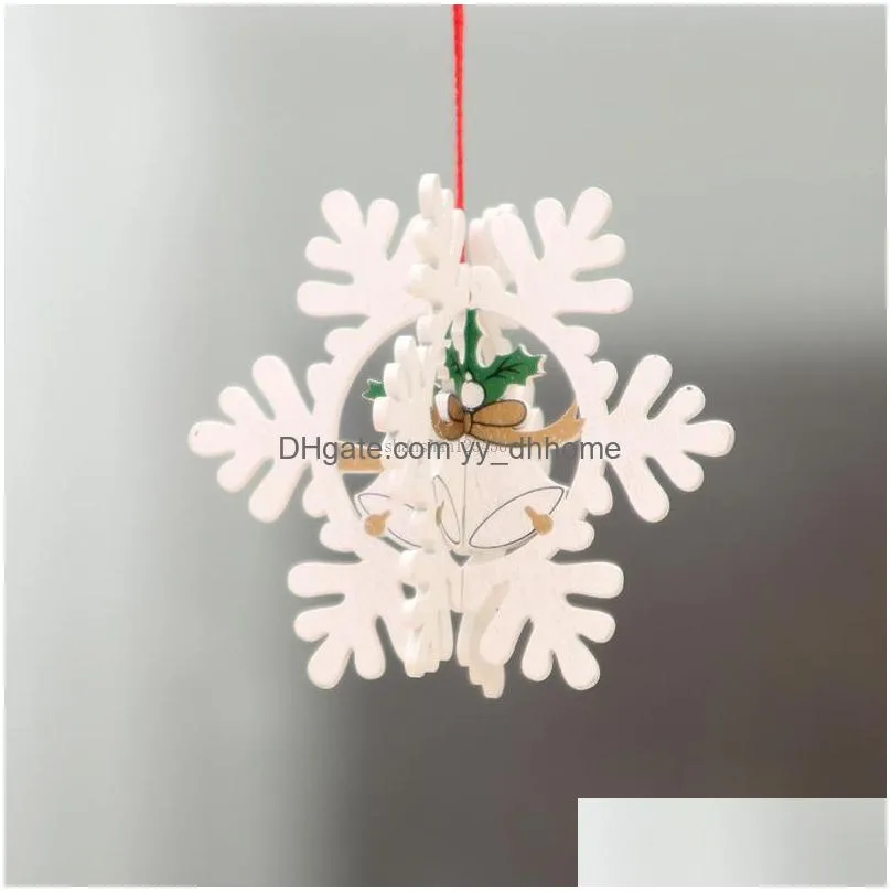 wooden christmas tree heart snowflake jingle bell hangs christmas decorations wood christmas ornaments hangs el home decor