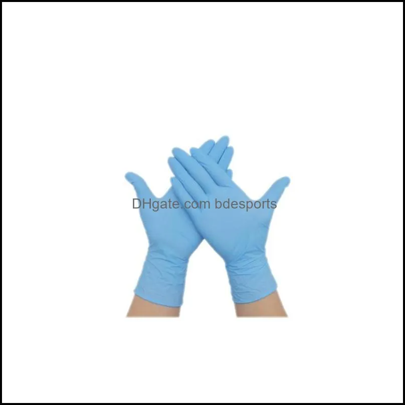 disposable gloves nitrile glove protective gloves waterproof and anticorrosion 100pcs / lot cleaning gloves cleaning tools 94 n2