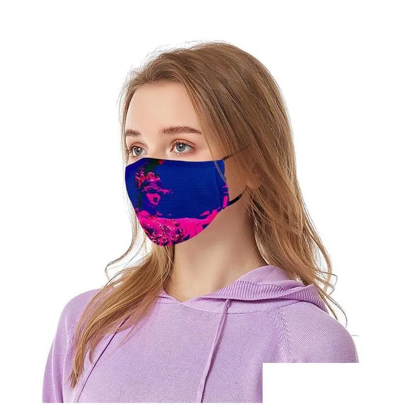 cotton cartoon printed girl dust face masks can put filters mascarilla washable fashion breathing mascherine custom smoke protect 5 88gl