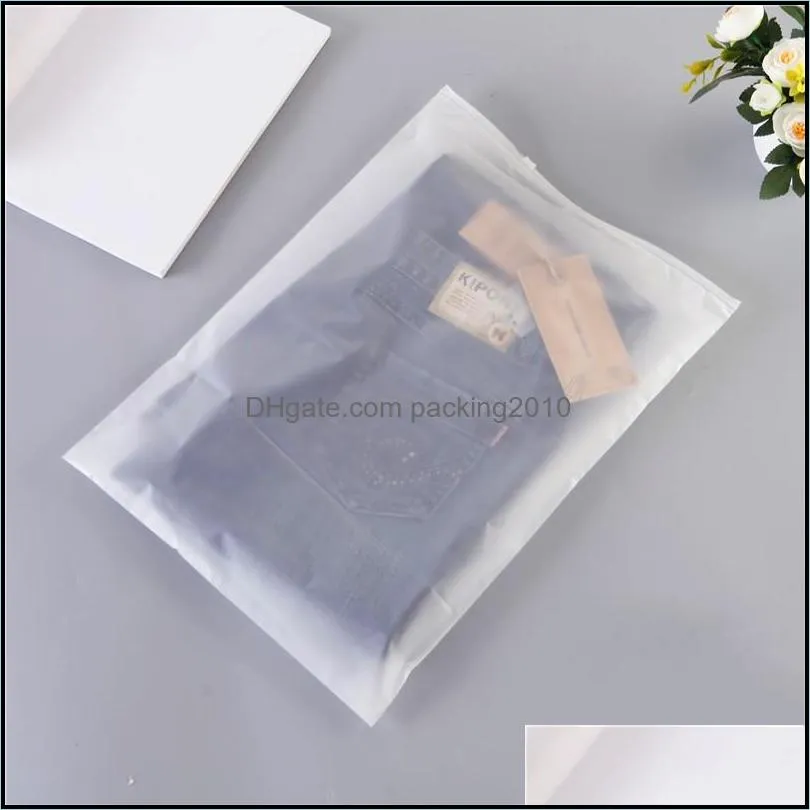 transparent storage plastic bags clothing clothes packaging bag smell proof zipper pouches reusable sealable no adhesion good 1hy e2