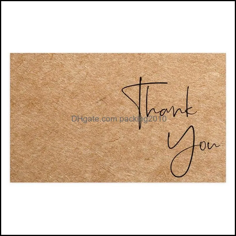 thank you order cards kraft paper products thanks card appreciation cardstock purchase inserts to support small business customer 902