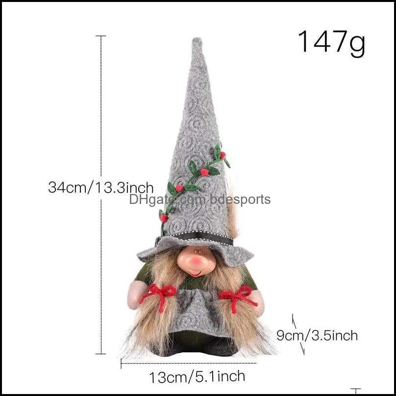 festival decoration big nose cute witch dolls christmas garden gnomes doll flower climbing hats elf plush toys 11 8qy d3