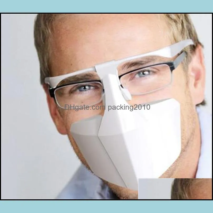 adult masks unisex face shield mask spectacle type splash proof anti droplet quarantine protective fashion popular 5ws uu