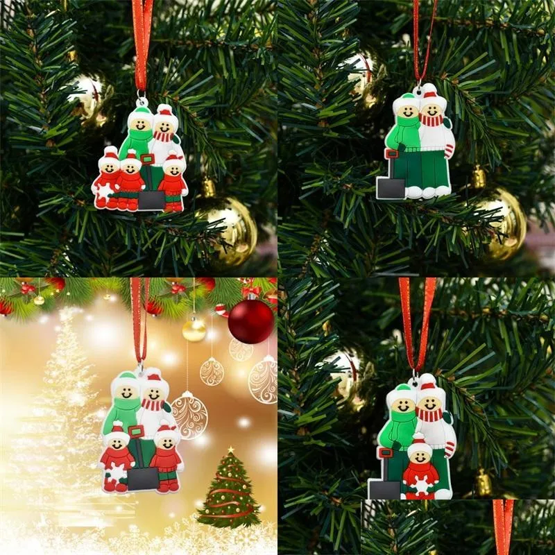 outdoor christmas decoration tree pendant smile blessing diy names candies house whole family sled ornament pendants 2020 5 99zba f2