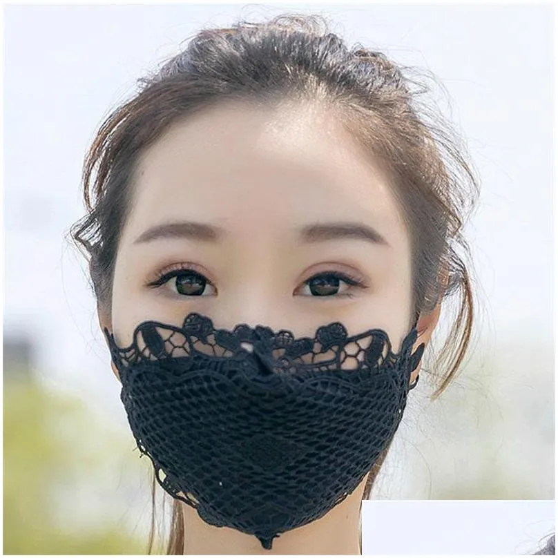 washable lace masks riding outdoor face mask adjustable dustproofs mascarillas wear resistance reusables pretty 7 8nx e2