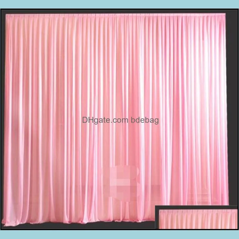 wedding centerpieces cotton curtain stage background decoration curtains silk slippery fabric non fading drapery arrival 169xj7 l1