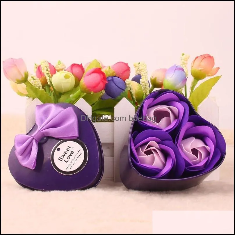 scented rose soap flower vivid body bath bouquet for wedding mother valentines day decoration artificial flowers 2 4mw dd