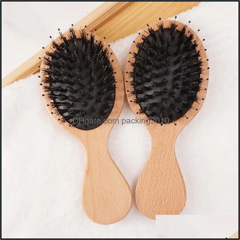 factory air cushion massage bristle comb wide tooth double head flat pointed tail professional hair salon styling combs 891 b3