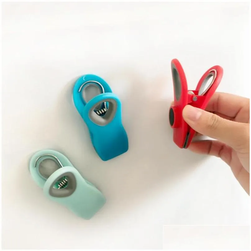 magnetic seal clips snack bag wave clamp plastic dustproof clip fashion hot selling with various color 2 1gf j1
