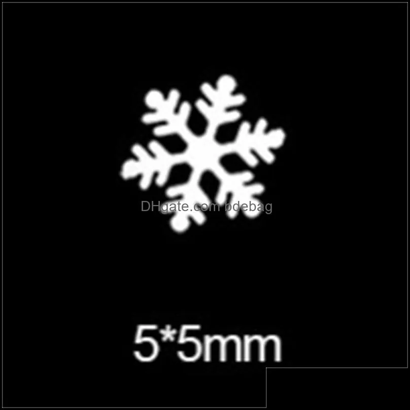 ultrathin nail stickers sequins white snowflake series supplies manicure ornaments fashion decals christmas decorations 2 8mz