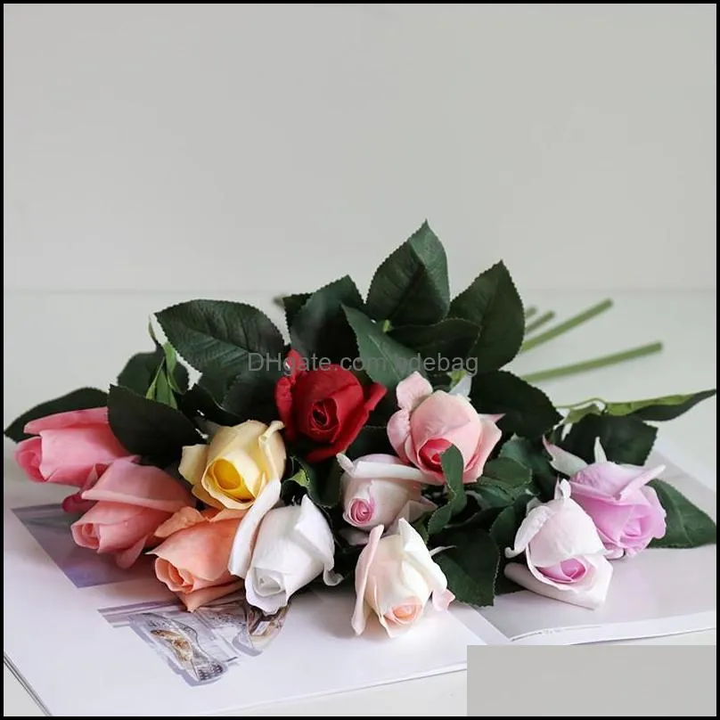 artificial moisturizing rose flower home decor fake craft flowers decoracion de boda single simulation roses wedding 2 4xt b2