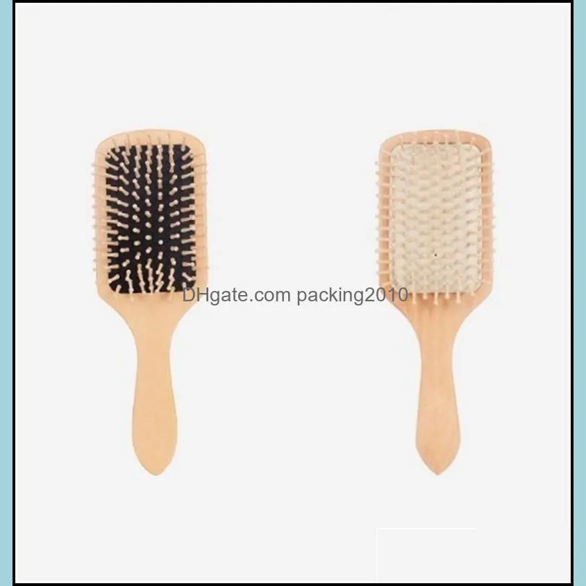 gasbag massage big board comb environment protection combs woodiness hair brush styling tools wear resisting newarrival 5dy e2