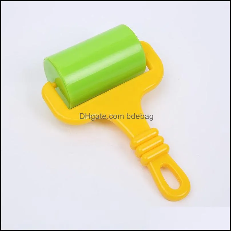 abs plastic roller children tool diy craft plasticene clay kid arts toys handle slings trolley wheel accessories arrival 1 6hsa