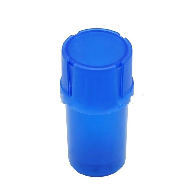 acrylic dry herb grinder garbage can modeling smoking grinders plain colors bottles shaped smoke storage case for promotion gift 2yh