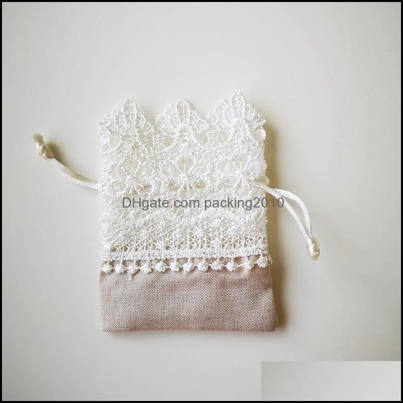 wedding lace candy drawstring packing bag jewelry gift wrap bags souvenir embroidery white 1 46xz q2