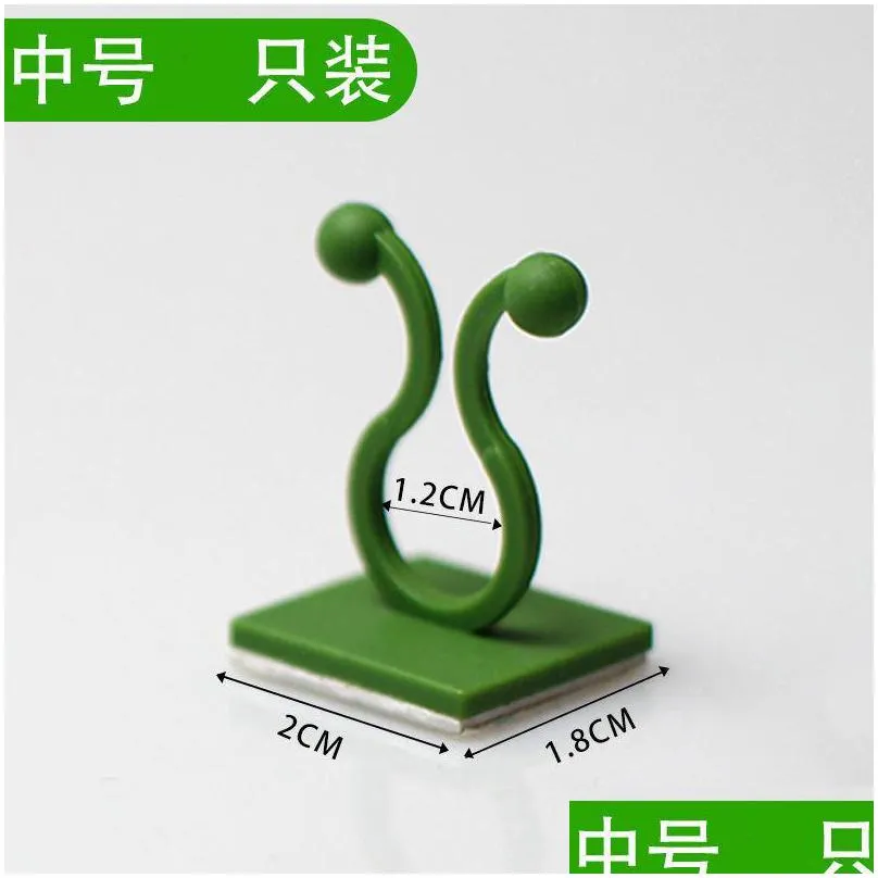 green vines wall climbing fixture pure color plastic cane vine plants paste hook multiple sizes are available fixers 0 11cc j2