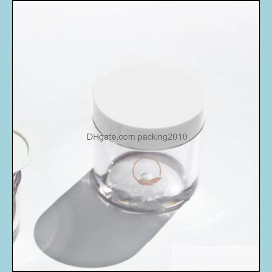 eye cream glass wax jar white lid separate bottlings transparent bottle easy to use convenient for travels 3 5qy e2