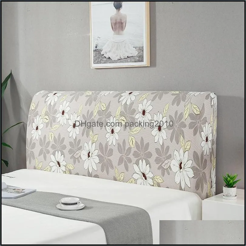 cloth thickening headboard cover cactus flower printed bedroom case living bedhead elastic covers home protector washable new 19 6qj4