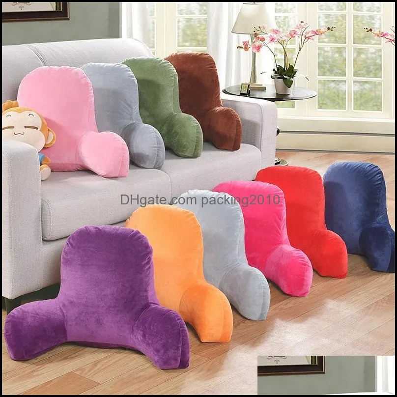 sofa cushion back pillow bed plush big backrest reading rest pillow lumbar support chair cushion with arms home decor 201009 346 r2