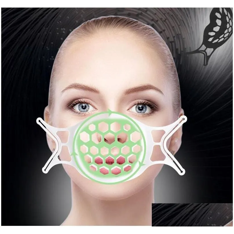 face mask bracket lipstick protection silicone stand face mask inner enhancing breathing smoothly cool mask holder reusable accessory 212