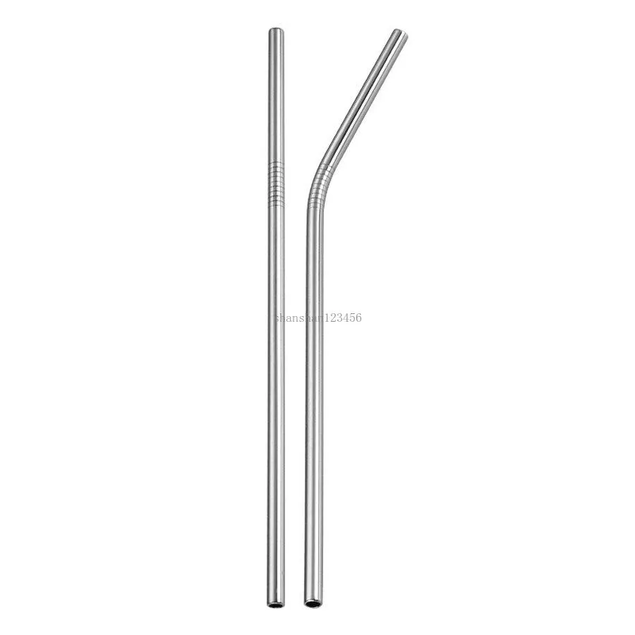stainless steel drinking straw drinks coffee juice straw drinking tube summer home kitchen drinkware tool