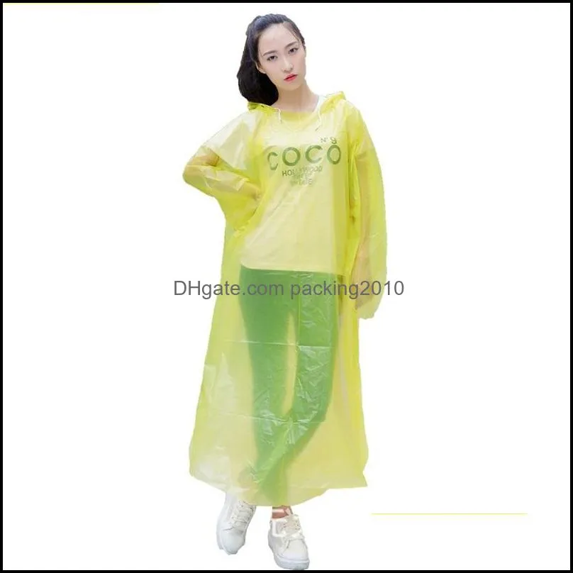 large size adults poncho rain wear clear plastic disposable outdoor activity emergency raincoat ultrathin hooded rainwear in stock 1 9fs