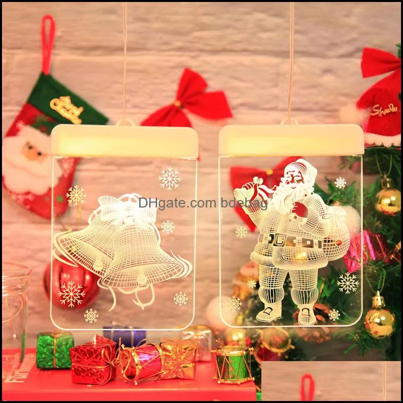 family energy saving lamp string christmas tree elk santa claus pattern indoor festival modeling coloured lights 9cy j2