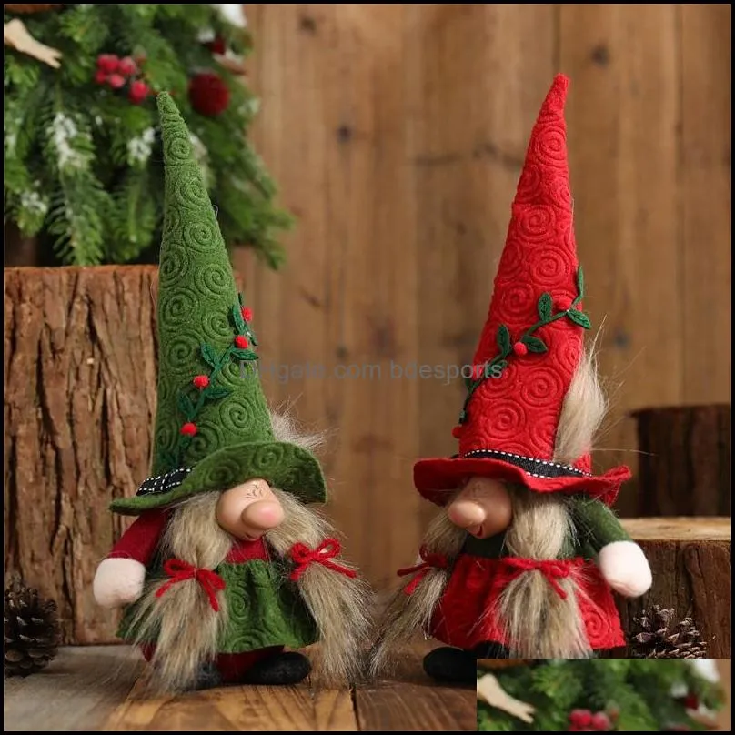 festival decoration big nose cute witch dolls christmas garden gnomes doll flower climbing hats elf plush toys 11 8qy d3