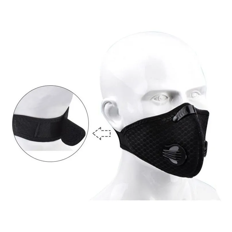 adjustable faces mask with valve rich colors filters face masks ventilation mascarilla comfortable anti fogging waterproof trial order 5