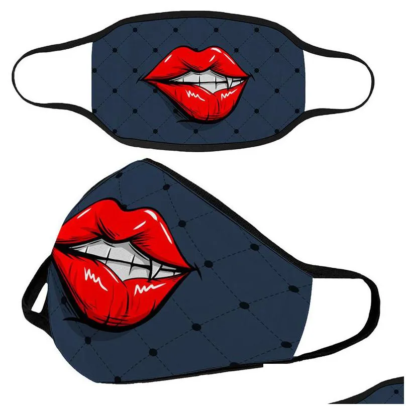 skull funny mouth mascarilla protect halloween face mask earloop foldable respirators filters dustproof reusable pretty shipping 5zh