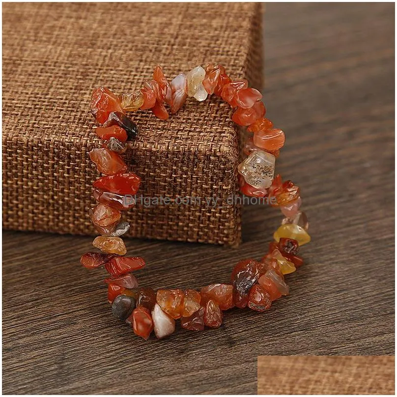 irregular stone beads bracelets 7 chakra natural stone bracelet for women men fashion jewelry gift