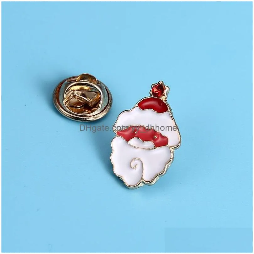 christmas jewelry enamel christams brooch cartoon santa tree snowman socks brooch pins lapel pin women kids fashion jewelry