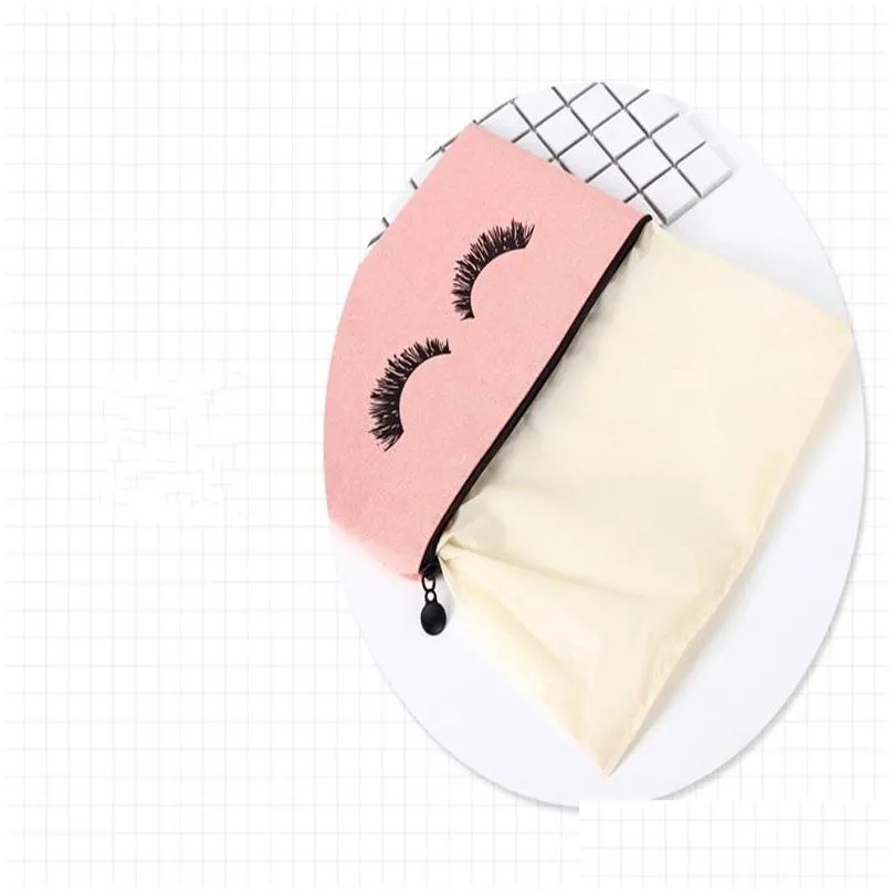 lovely pouchs cosmetic bags supplies funny documents multi canvas eye lashes new woman man pocket home function 3 8zx k2