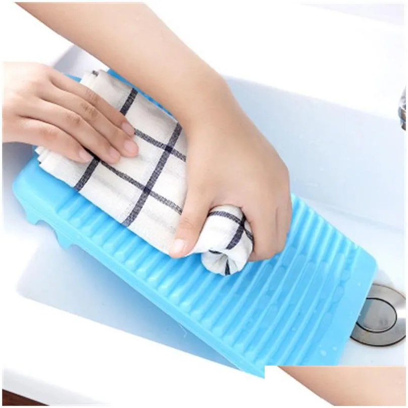 plastic non slip mini washboard household hold in the hand wash clothes thicken board wall hanging multi color 2rlh1