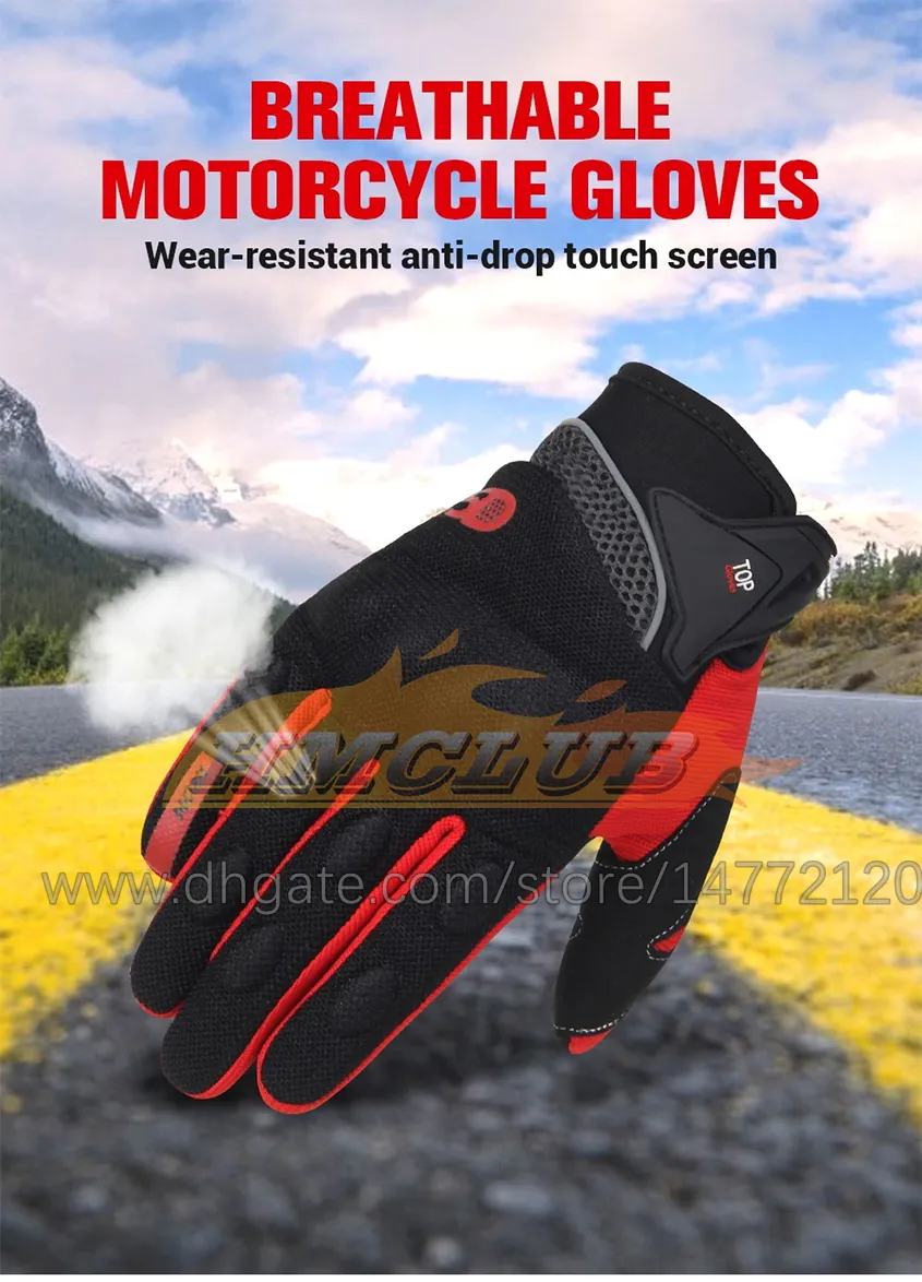 ST440 Motorcycle Gloves Men Racing Gant Moto Motorbike Motocross Riding Gloves Motorcycle Breathable Summer Full Finger Guantes