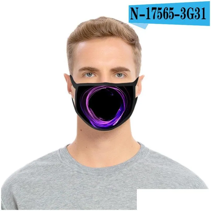washable respirator reusable mascarilla cotton face mouth mask hanging ear flame printing new pattern unisex in stock 2 2fdb d2