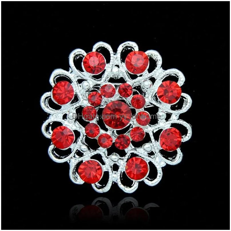 women crystal love flower brooches pins diamond brooches boutonniere stick corsage wedding brooch fashion jewelry 