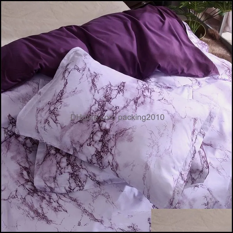 marble pattern bedding sets duvet cover set 3pcs bed twin double queen quilt covers beds linen no sheet no filling 216 j2