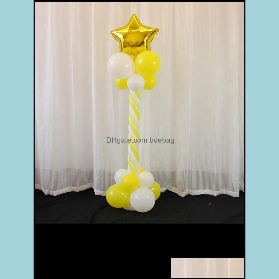 valentine day decor balloon set wedding supplies aluminum film balloon column star heart shaped ornament style 11ry ww