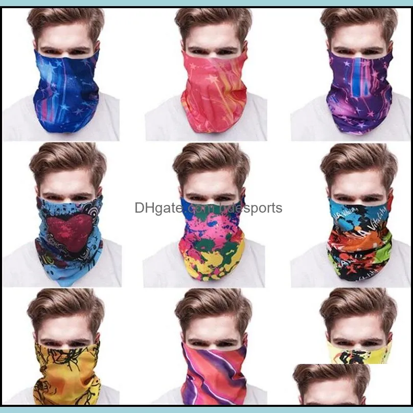 newest outdoor masks multifunction head scarf seamlessly headband scarf bandanas cycling masks skeleton magic scarf designer masks 94