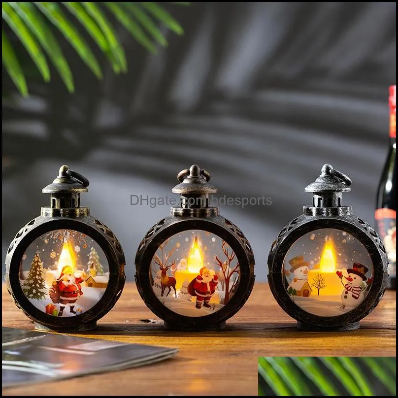 christmas circular wind lamp merry christmas decor for home 2021 xmas navidad noel gifts cristmas ornaments happy 4809 q2