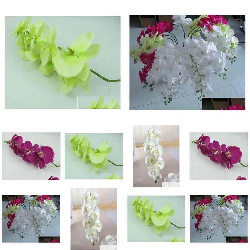 decorative flowers elegant dancing phalaenopsis artificial silk christmas home ornament bouquet wedding centerpieces decorations