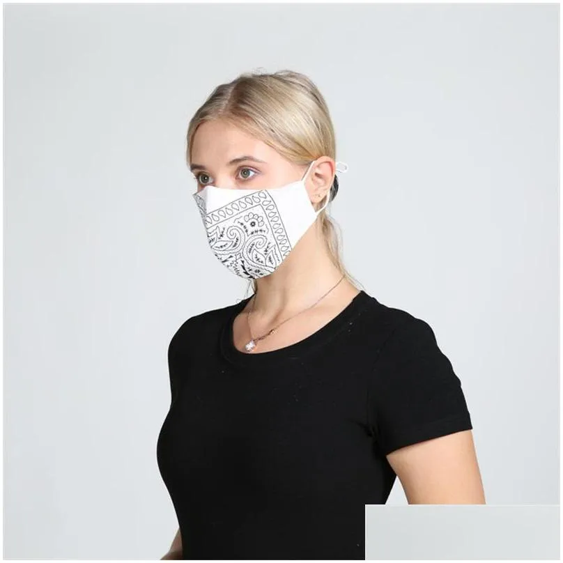 reusable cotton cloth face masks washable mascarilla dustproof respirator hanging ear color matching cashew average size 4 5wh d2