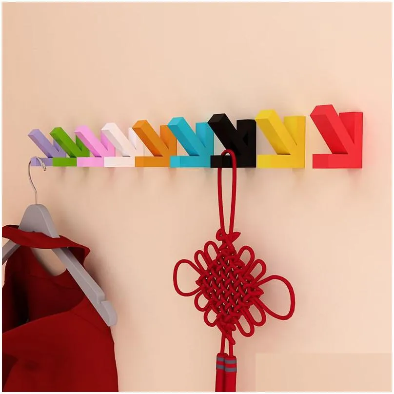 wooden arrow shape pothook durable eco friendly hat hook wall mounted coat bag hat hanger for home decoration 3 98yj b